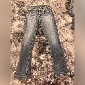 Mens Savage Buckle Jeans 30x32